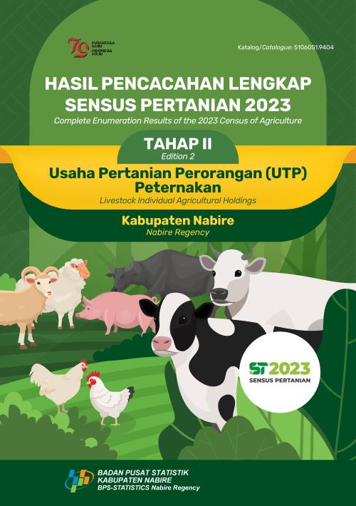 Hasil Pencacahan Lengkap Sensus Pertanian 2023 - Tahap II: Usaha Pertanian Perorangan (UTP) Peternakan Kabupaten Nabire