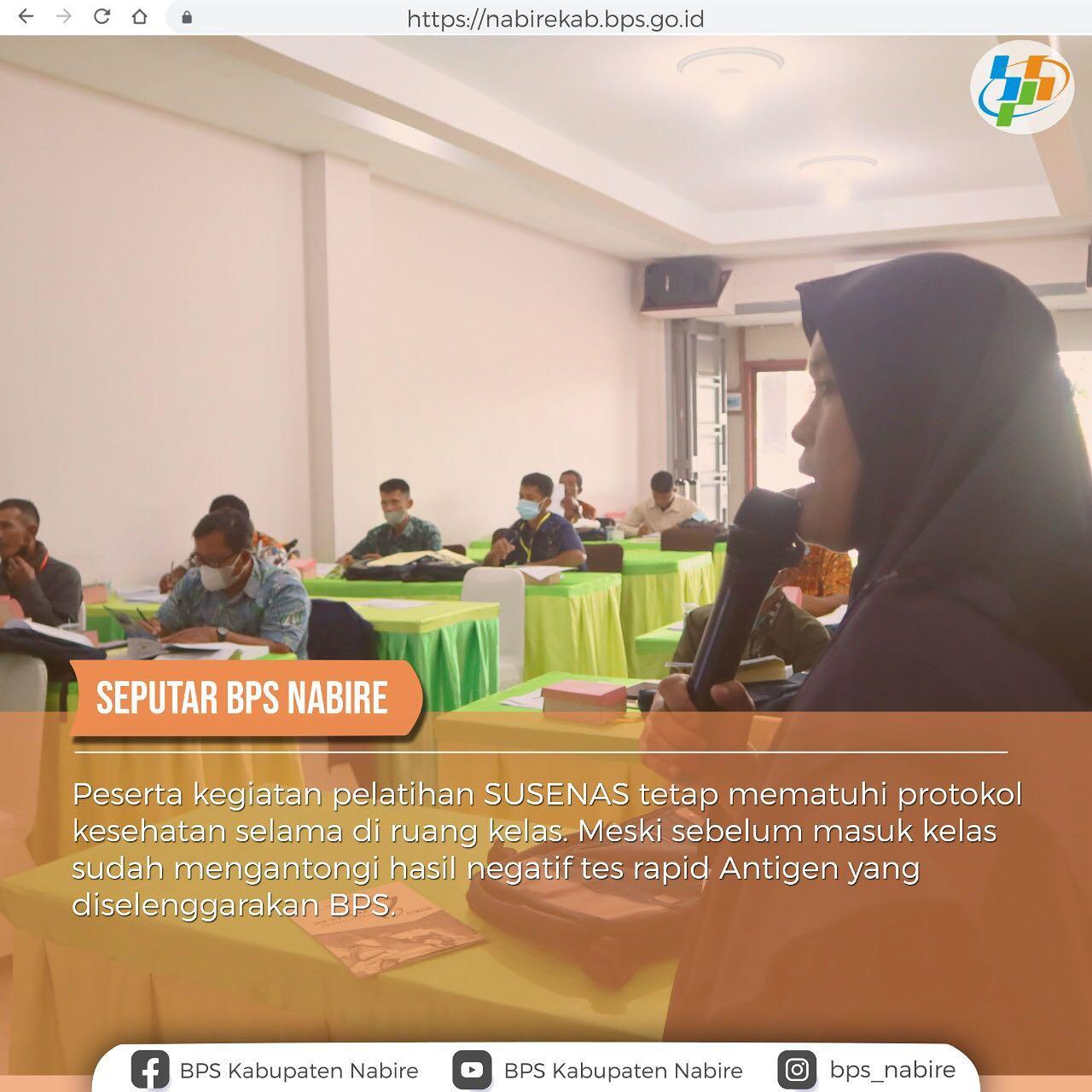 Pelatihan Survei Sosial Ekonomi Nasional (Susenas) Maret 2022 TC Nabire