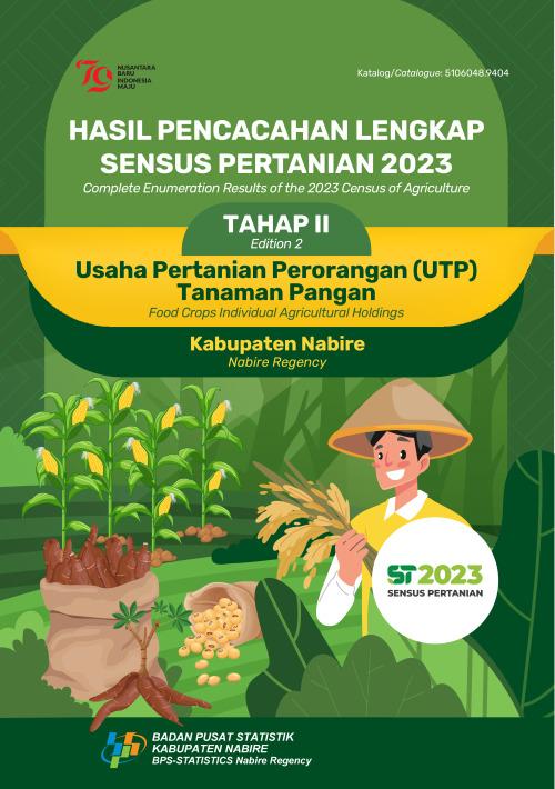 Hasil Pencacahan Lengkap Sensus Pertanian 2023 - Tahap II: Usaha Pertanian Perorangan (UTP) Tanaman Pangan Kabupaten Nabire